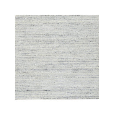 Modern and Contemporary Wool Hand Loomed Rug Ivory No Border 6.0X6.0 -O064773