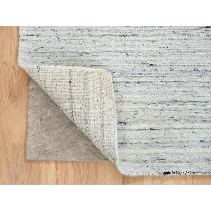 Modern and Contemporary Wool Hand Loomed Rug Ivory No Border 6.0X6.0 -O064774