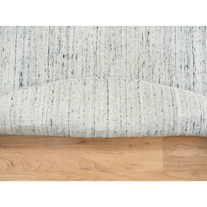 Modern and Contemporary Wool Hand Loomed Rug Ivory No Border 6.0X6.0 -O064777