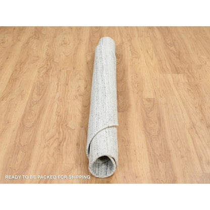 Modern and Contemporary Wool Hand Loomed Rug Ivory No Border 6.0X6.0 -O064777