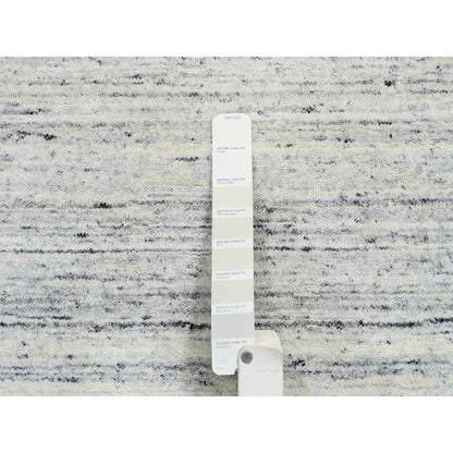 Modern and Contemporary Wool Hand Loomed Rug Ivory No Border 6.0X6.0 -O064778