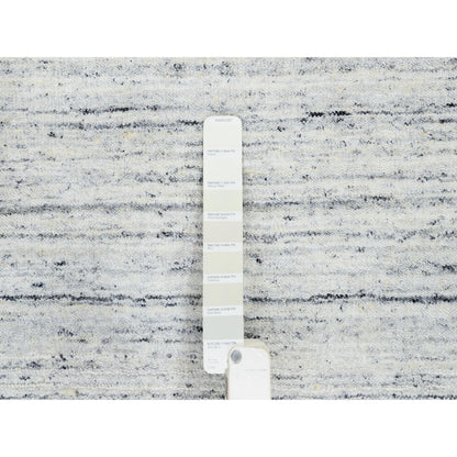 Modern and Contemporary Wool Hand Loomed Rug Ivory No Border 5.0X7.0 -O064779