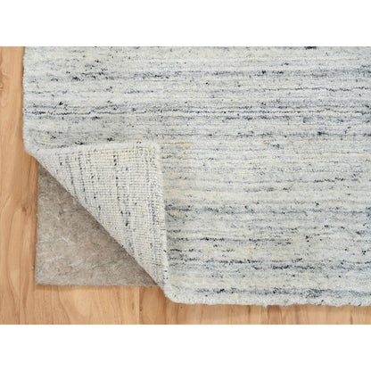 Modern and Contemporary Wool Hand Loomed Rug Ivory No Border 2.6X6.0 -O064786