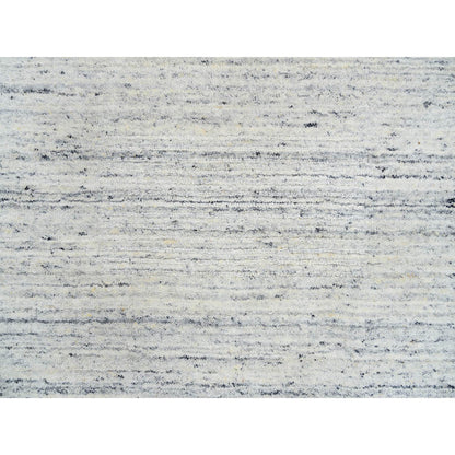 Modern and Contemporary Wool Hand Loomed Rug Ivory No Border 2.6X6.0 -O064786