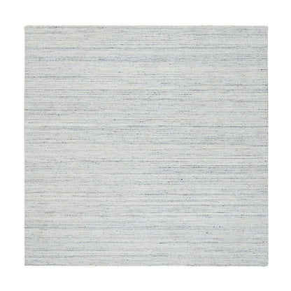 Modern and Contemporary Wool Hand Loomed Rug Ivory No Border 8.0X8.0 -O064788