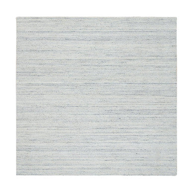 Modern and Contemporary Wool Hand Loomed Rug Ivory No Border 8.0X8.0 -O064788