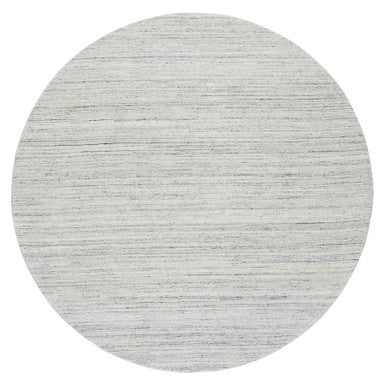 Modern and Contemporary Wool Hand Loomed Rug Ivory No Border 8.0X8.0 -O064794