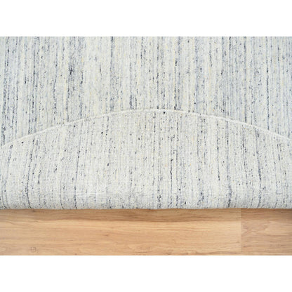 Modern and Contemporary Wool Hand Loomed Rug Ivory No Border 8.0X8.0 -O064794