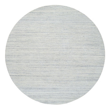 Modern and Contemporary Wool Hand Loomed Rug Ivory No Border 10.0X10.0 -O064795