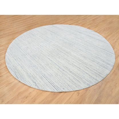 Modern and Contemporary Wool Hand Loomed Rug Ivory No Border 10.0X10.0 -O064795