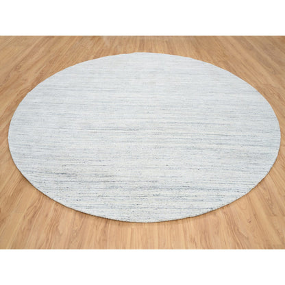 Modern and Contemporary Wool Hand Loomed Rug Ivory No Border 11.10X11.10 -O064796
