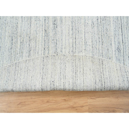 Modern and Contemporary Wool Hand Loomed Rug Ivory No Border 11.10X11.10 -O064796