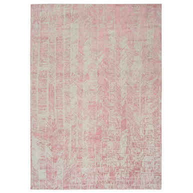 Transitional Wool & Silk Hand Loomed Rug Pink No Border 9.0X11.10 -O064807