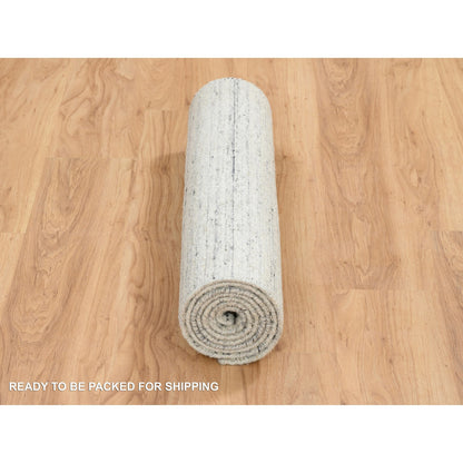 Modern and Contemporary Wool Hand Loomed Rug Beige No Border 2.6X7.10 -O064826