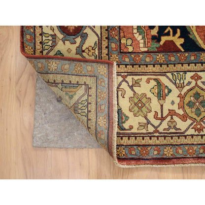 Heriz Wool Hand Knotted Rug Red Cream 10.0X14.1 -O064920