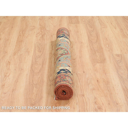 Heriz Wool Hand Knotted Rug Red Red 4.0X6.1 -O064946