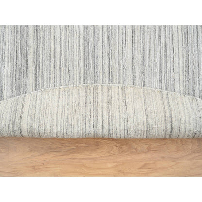 Modern and Contemporary Wool Hand Loomed Rug Grey No Border 9.9X9.9 -O064980