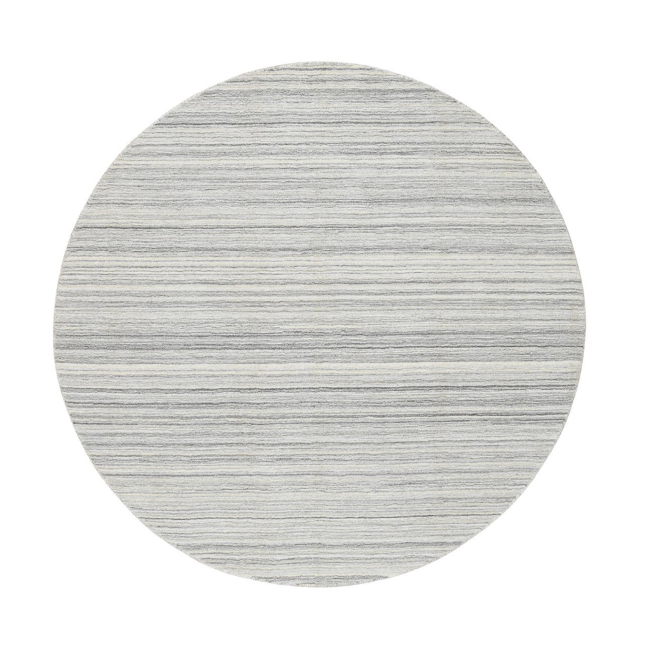 Gray 5'10" x 5'10" Modern and Contemporary Handloom Wool Rug - Sku: O064984