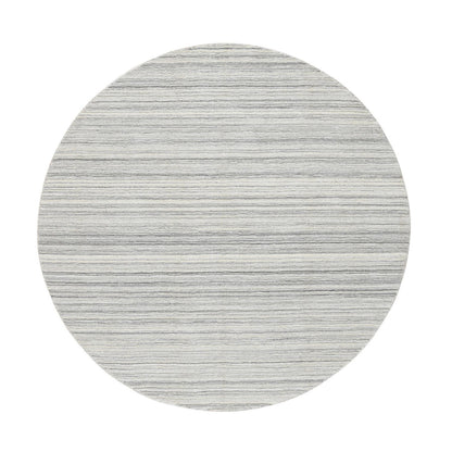 Modern and Contemporary Wool Hand Loomed Rug Grey No Border 5.10X5.10 -O064984