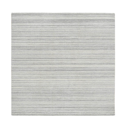Modern and Contemporary Wool Hand Loomed Rug Grey No Border 6.0X6.0 -O064986
