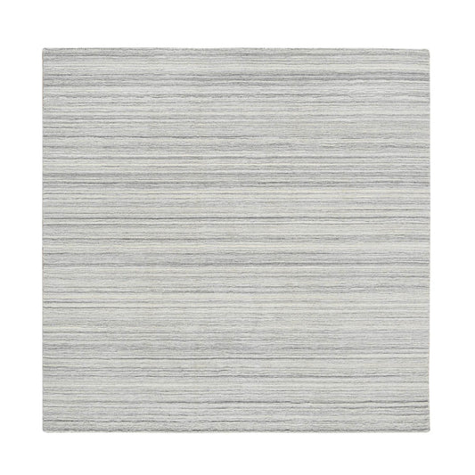Modern and Contemporary Wool Hand Loomed Rug Grey No Border 6.0X6.0 -O064986