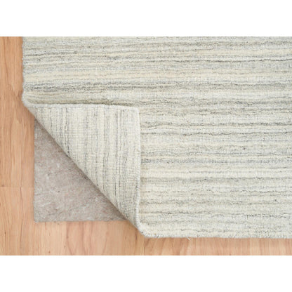 Modern and Contemporary Wool Hand Loomed Rug Ivory 12.1X12.0  -O064994