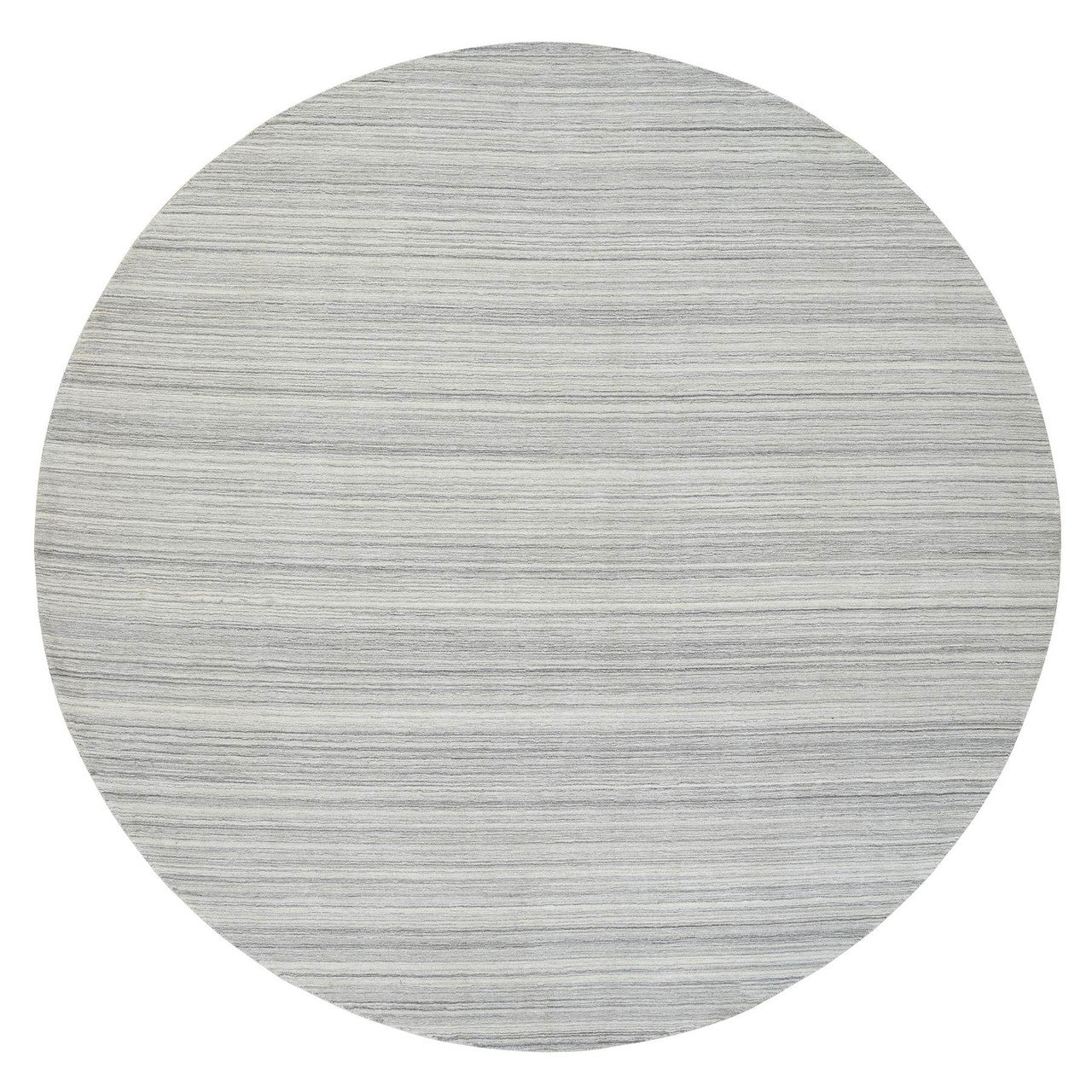 Gray 12'0" x 12'0" Modern and Contemporary Handloom Wool Rug - Sku: O064995