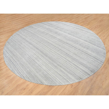Modern and Contemporary Wool Hand Loomed Rug Grey No Border 12.0X12.0 -O064995