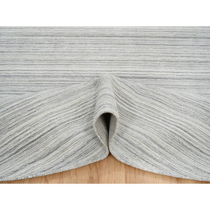 Modern and Contemporary Wool Hand Loomed Rug Grey No Border 12.0X12.0 -O064995