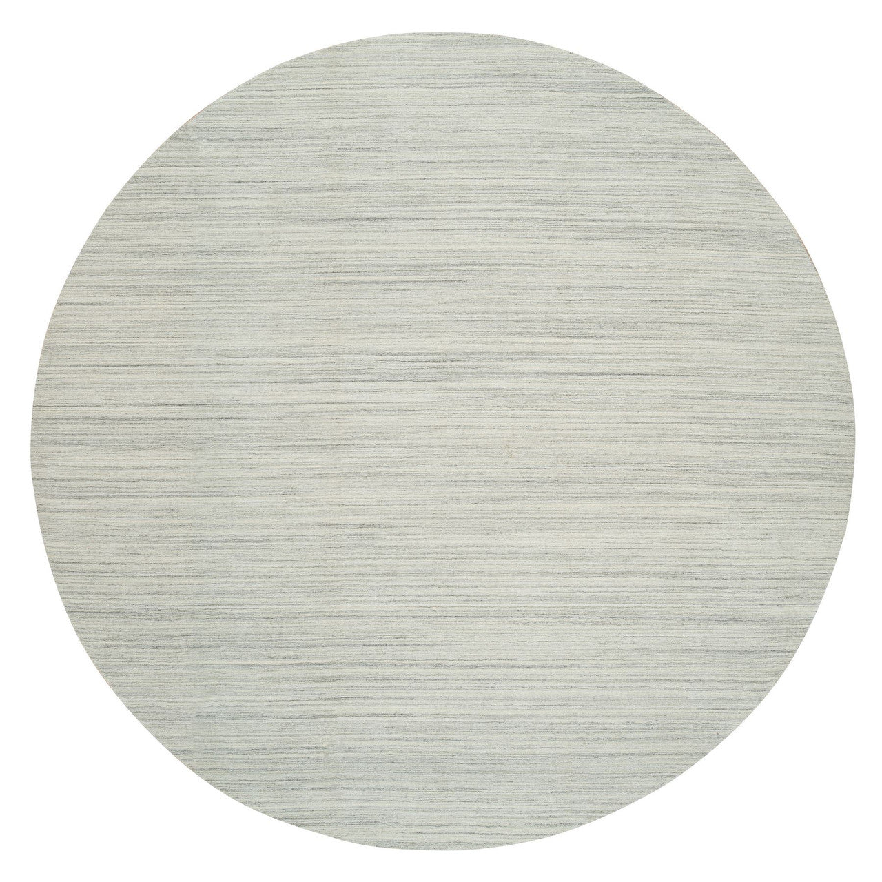 Ivory 12'1" x 12'1" Modern and Contemporary Handloom Wool Rug - Sku: O065000