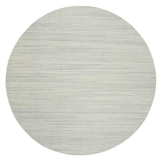 Modern and Contemporary Wool Hand Loomed Rug Ivory No Border 12.1X12.1 -O065000