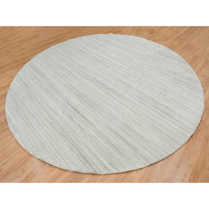 Modern and Contemporary Wool Hand Loomed Rug Ivory No Border 12.1X12.1 -O065000