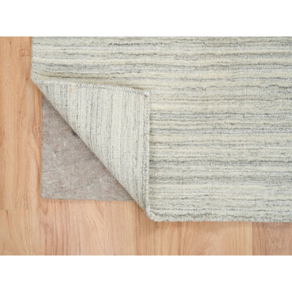 Modern and Contemporary Wool Hand Loomed Rug Ivory No Border 10.0X10.0 -O065006