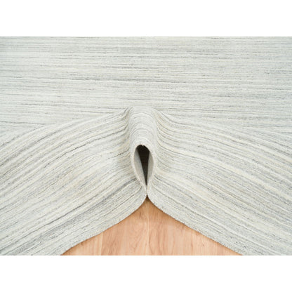 Modern and Contemporary Wool Hand Loomed Rug Ivory No Border 10.0X10.0 -O065006