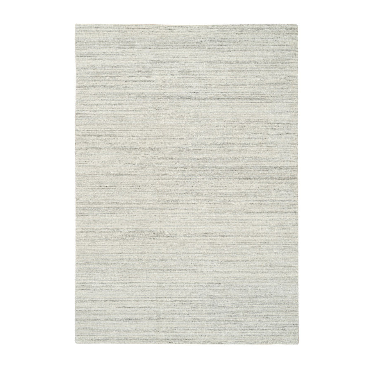 Ivory 6'1" x 9'0" Modern and Contemporary Handloom Wool Rug - Sku: O065008