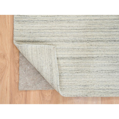 Modern and Contemporary Wool Hand Loomed Rug Ivory No Border 6.1X9.0 -O065008