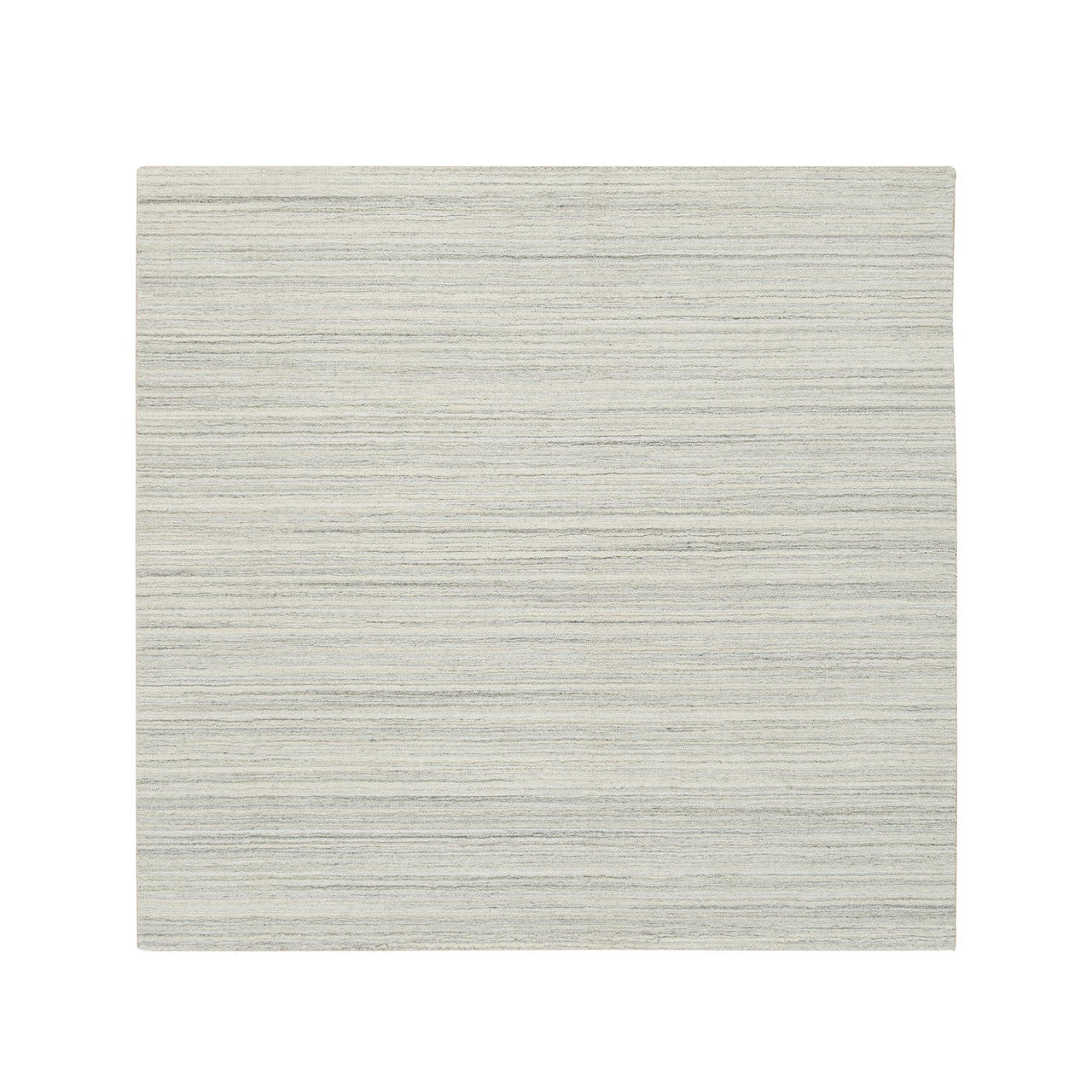 Ivory 6'2" x 6'0" Modern and Contemporary Handloom Wool Rug - Sku: O065010