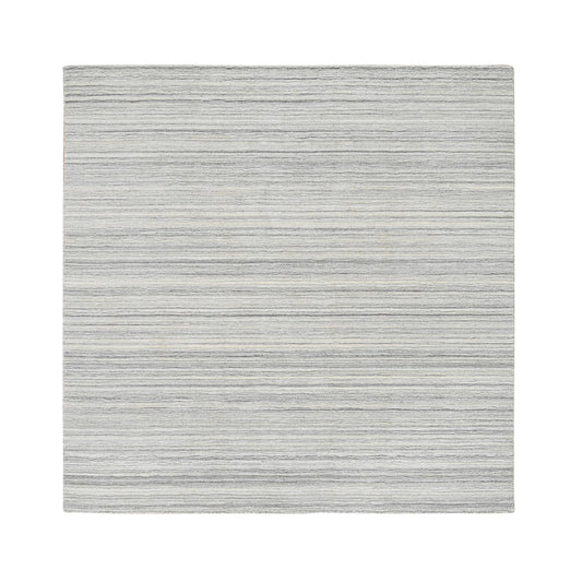 Modern and Contemporary Wool Hand Loomed Rug Grey No Border 6.1X6.1 -O065012