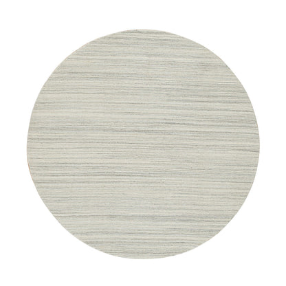 Modern and Contemporary Wool Hand Loomed Rug Ivory No Border 6.1X6.1 -O065014