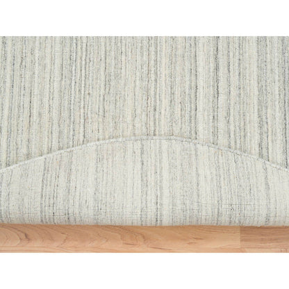 Modern and Contemporary Wool Hand Loomed Rug Ivory No Border 6.1X6.1 -O065014