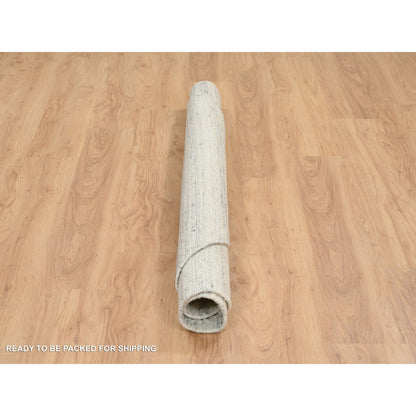 Modern and Contemporary Wool Hand Loomed Rug Beige No Border 5.10X5.10 -O065024