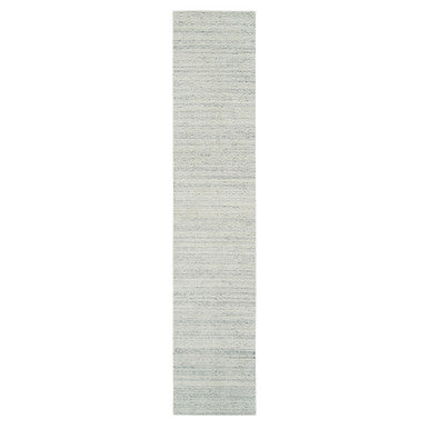 Modern and Contemporary Wool Hand Loomed Rug Beige No Border 2.5X12.0 -O065041