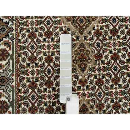 Fine Oriental Wool Hand Knotted Rug Ivory Ivory 2.6X18.0 -O065085