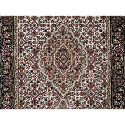 Fine Oriental Wool Hand Knotted Rug Ivory No Border 2.5X14.3 -O065114