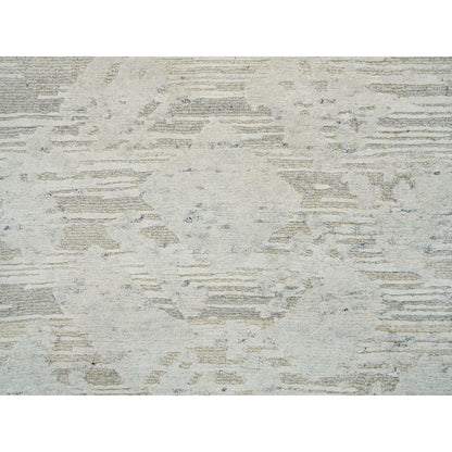 Modern and Contemporary Wool Hand Knotted Rug Grey No Border 2.6X25.10 -O065159
