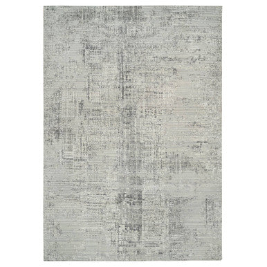 Modern and Contemporary Wool Hand Knotted Rug Grey No Border 14.0X20.0 -O065164