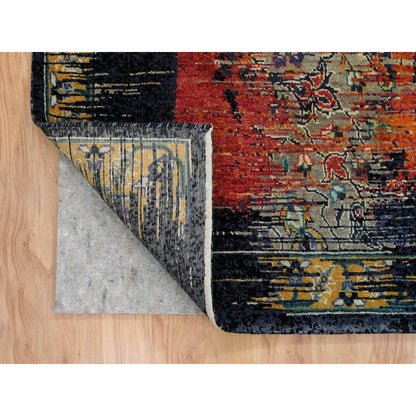 Transitional Wool Hand Knotted Rug Red No Border 9.2X12.1 -O065170