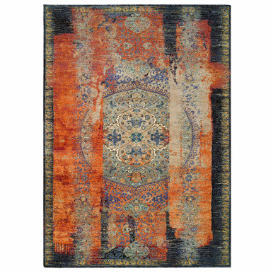 Transitional Wool Hand Knotted Rug Red No Border 10.2X14.3 -O065177