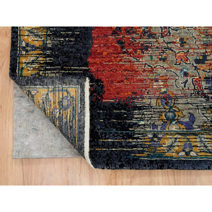Transitional Wool Hand Knotted Rug Red No Border 10.2X14.3 -O065177