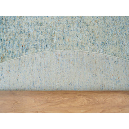 Modern and Contemporary Wool & Silk Hand Loomed Rug Grey No Border 9.10X9.10 -O065200